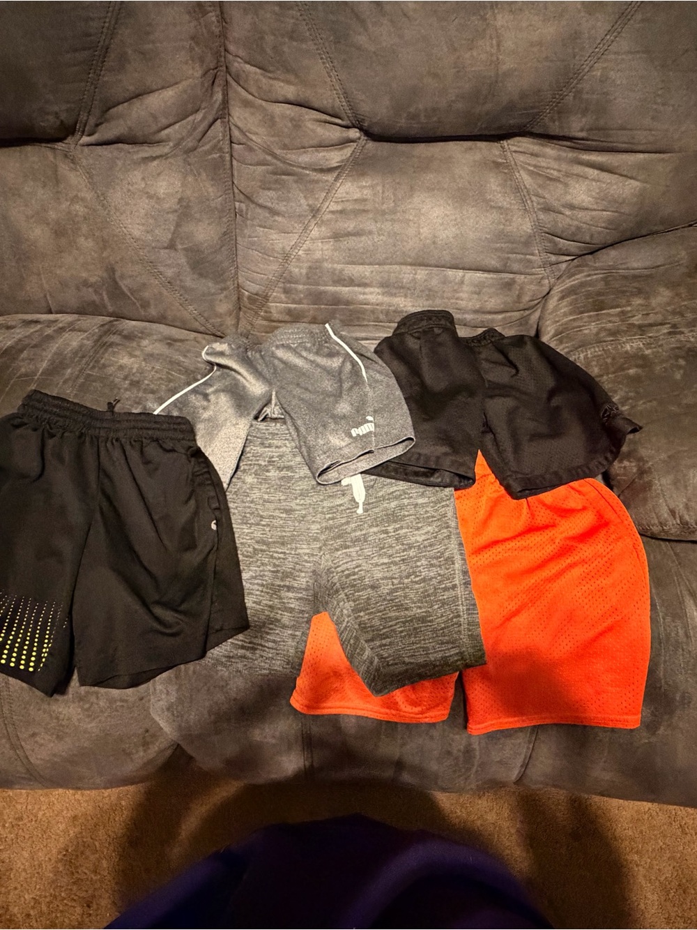 Kids' Gray Athletic Shorts - Comfortable Active Bottoms